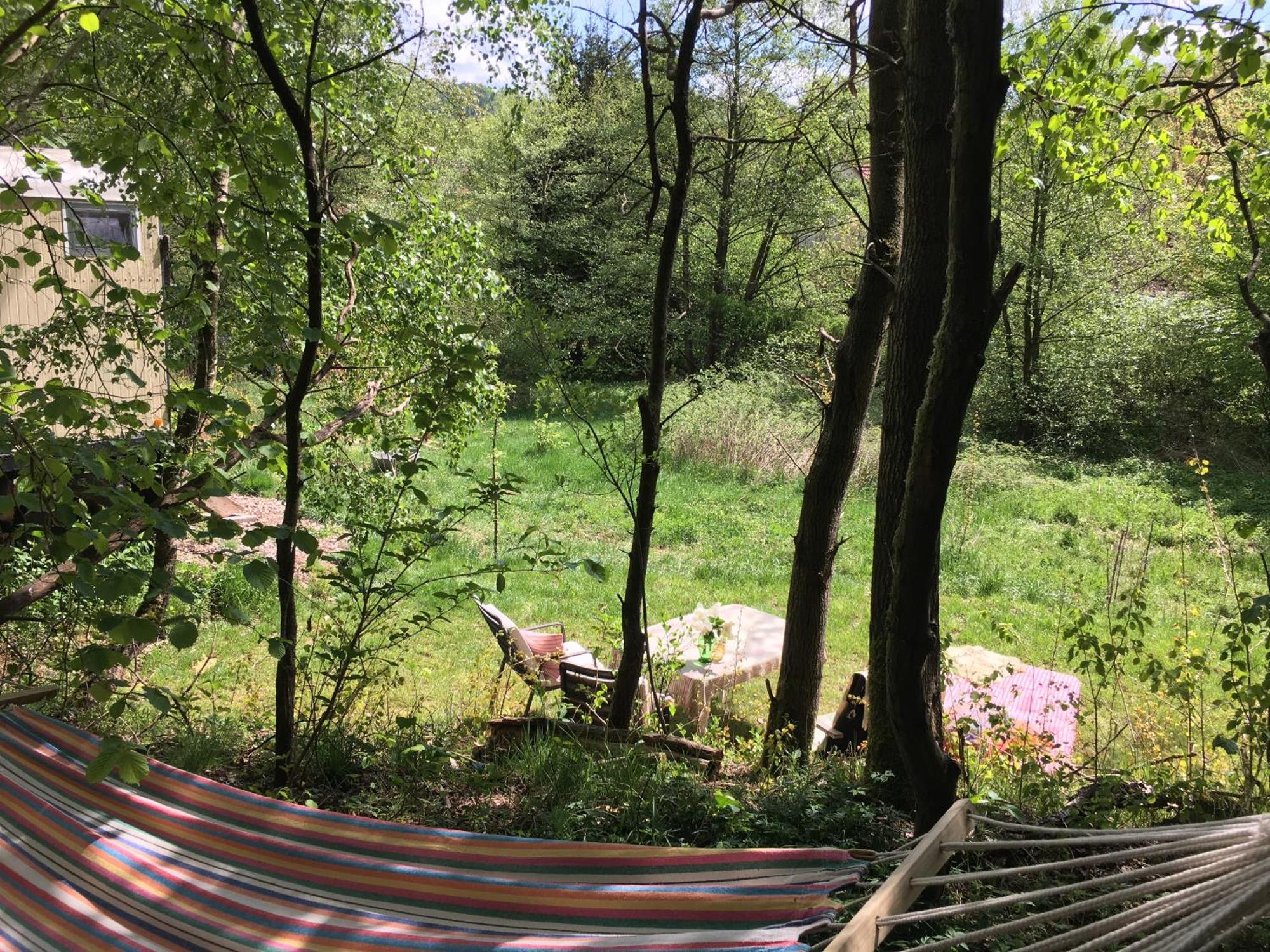 Kuscheliger Zirkuswagen Im Wildgarten Witzenhausen Exteriör bild